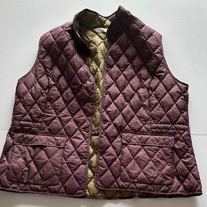Eddie Bauer Quilted Vest in Light Olive